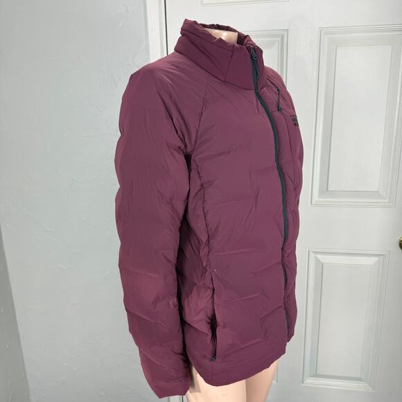 Mountain Hardwear Stretchdown Womens Jacket XL Down Puffer Burgundy Snow D24 - Picture 4 of 6